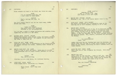 Moe Howard Personally Owned Script for ''The Outlaws IS Coming!''